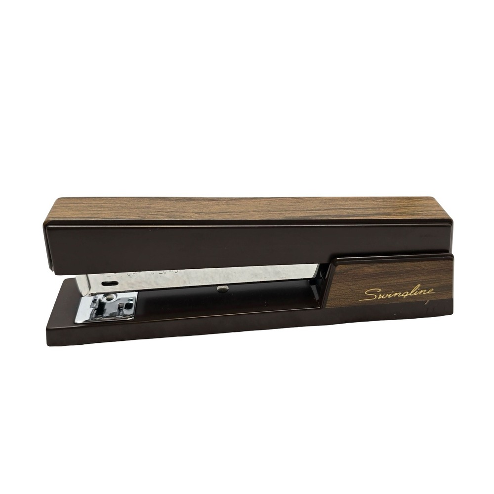 Swingline 767 Vintage Woodgrain Desk Stapler Brown Retro Office - Picture 2 of 7